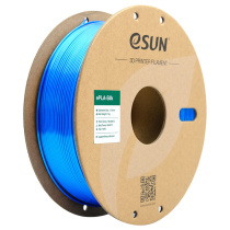 Катушка PLA-Silk пластика ESUN 1.75 мм 1кг., голубая (PLA-SK175CY1P1)