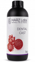 Фотополимерная смола HARZ Labs Dental Cast Cherry, вишневый (1 кг)