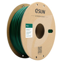Катушка пластика PLA+ ESUN 1.75 мм 1кг., темно-зеленая