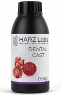 Фотополимерная смола HARZ Labs Dental Cast Cherry, вишневый (0,5 кг)