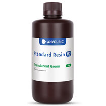 Фотополимерная смола Anycubic Standard V2, полупрозрачная зеленая (1 кг)
