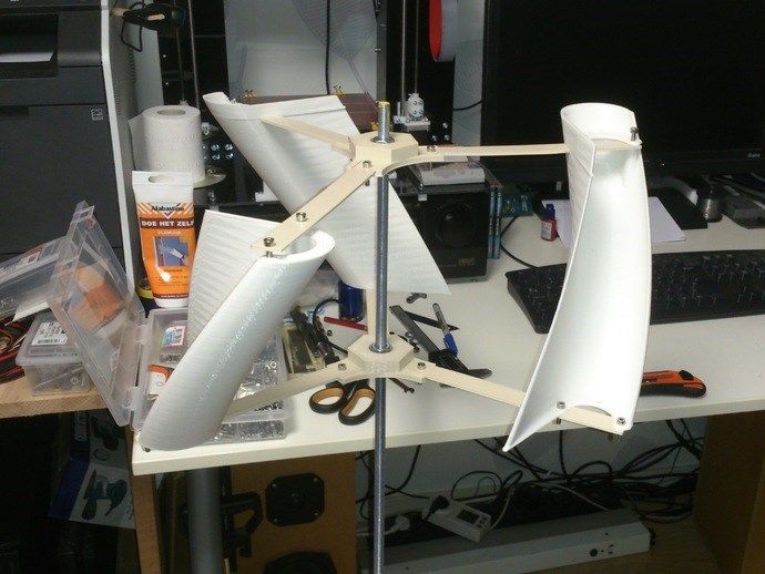 Домашний ветрогенератор изготовленный при помощи 3D печати