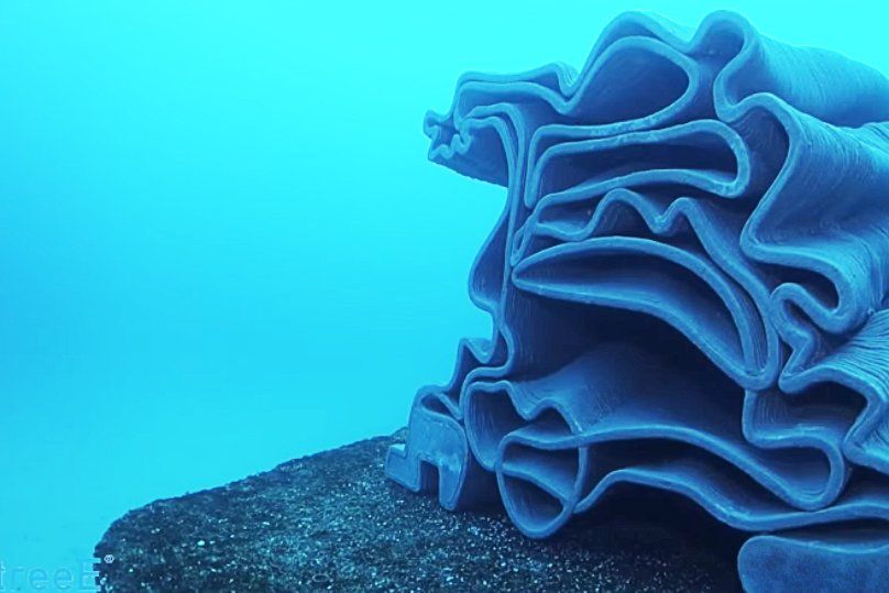Искусственный риф из смеси пескобетона