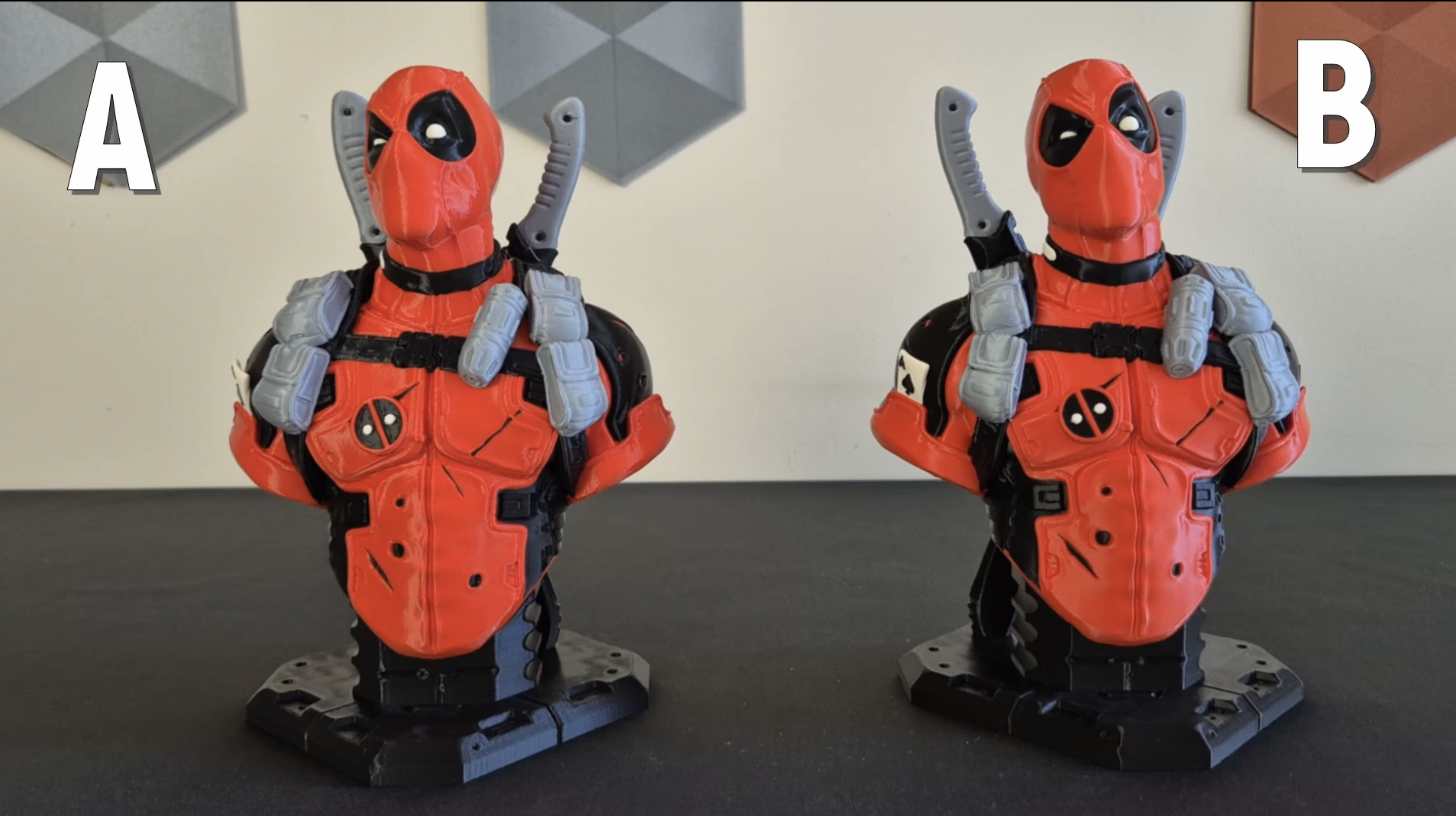 Deadpool print - SnapmakerU1 vs Flashforge Creator 5 SnapmakerU1 vs Flashforge Creator 5 - купить 3Д-принтер -Цветной Мир