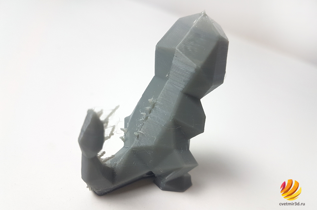 Напечатанный крокодильчик на 3D принтере Creality Ender-3 V2