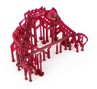 Фотополимерная смола HARZ Labs Dental Cast Cherry PRO, вишневая, полупрозрачная (0,5 кг)