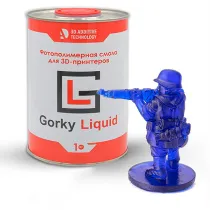 Фотополимерная смола Gorky Liquid Simple, синяя (1 кг)