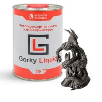 Фотополимерная смола Gorky Liquid Simple, черная (1 кг)