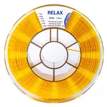 Катушка пластика REC RELAX (PETG) 1.75мм 0,75 кг, желтая